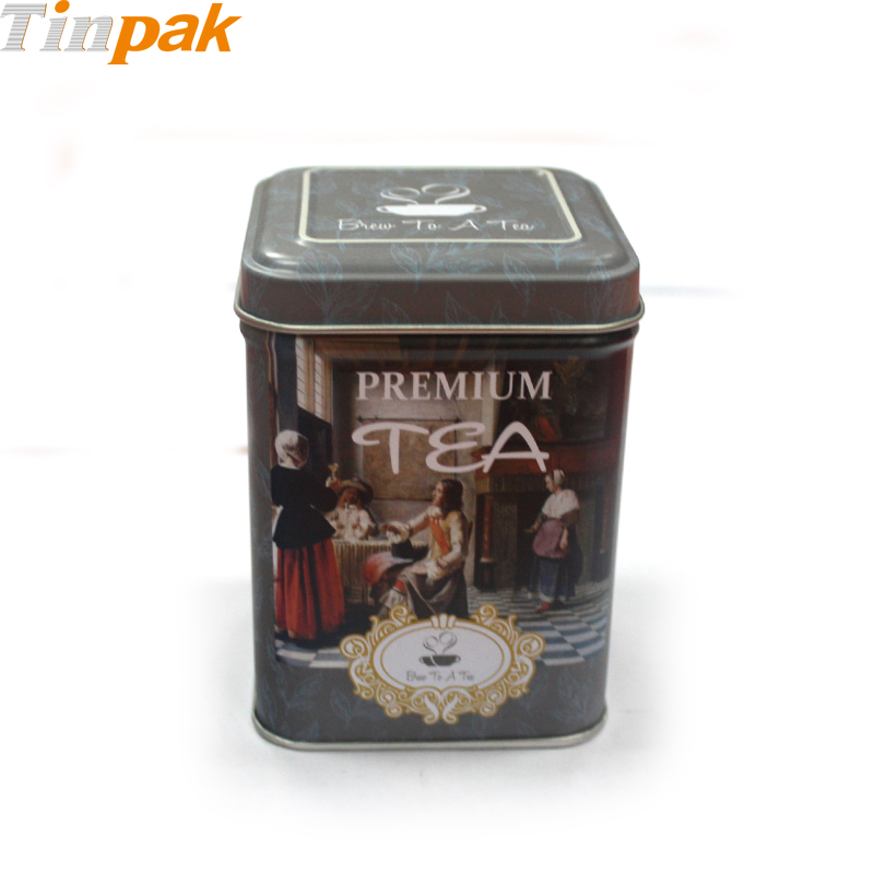 square tea tins